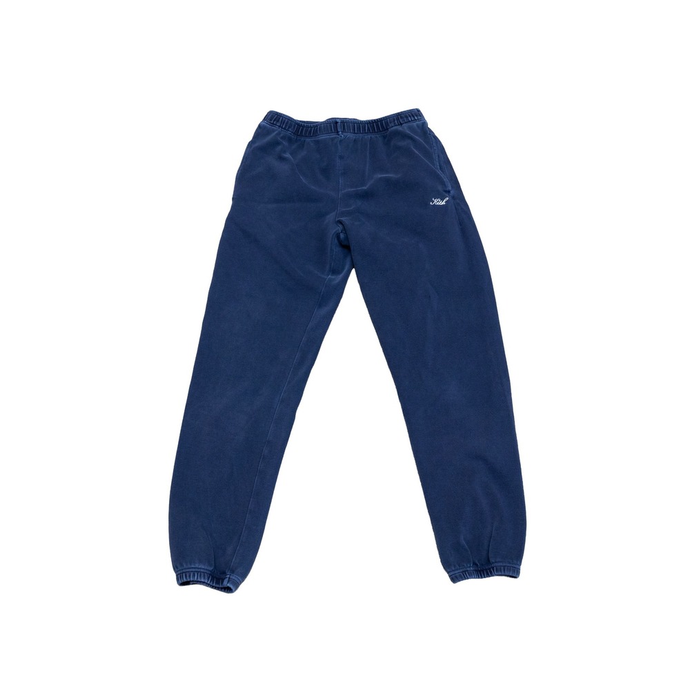 Kith Williams Sweatpants Mens Small Navy Blue Washed Fleece Joggers KH6408-104